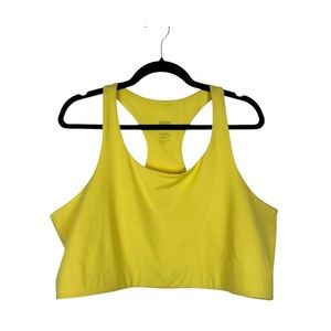 Girlfriend Collective Paloma Yellow Sports Bra Plus Size 4XL